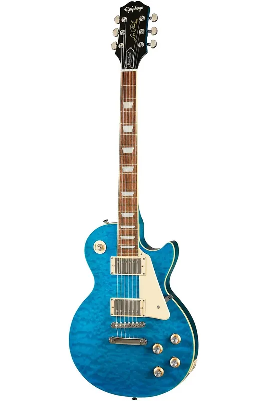 Epiphone Limited Edition Les Paul Standard 60's Quilt Top Translucent Blue - Meilleur prix