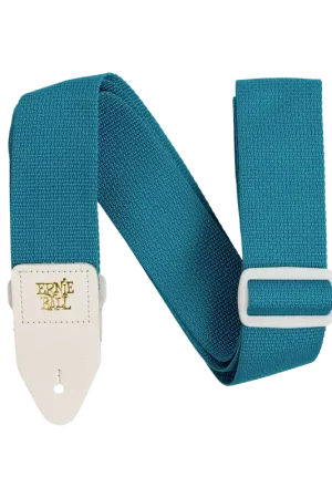 Sangle Ernie Ball 5349 Bleu sarcelle et blanche - Prix promo