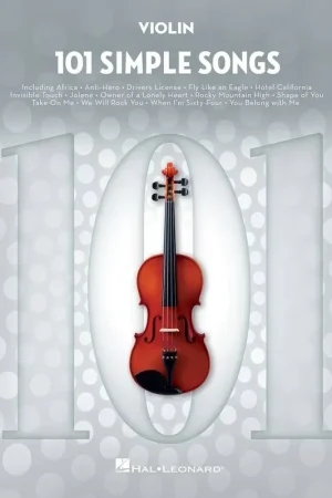 101 Simple Songs Violon | Haute qualité
