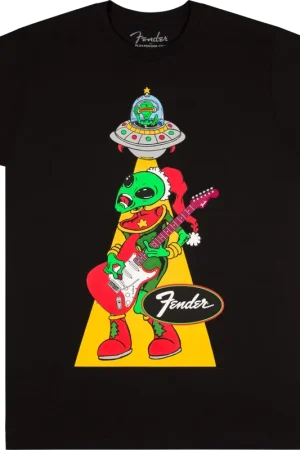 Achetez en ligne | T-Shirt Fender Ugly Christmas Tee Alien Black XL