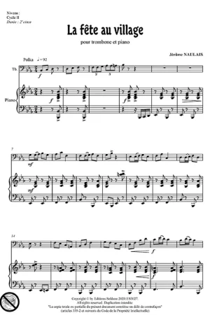 Nouveau chez nous - Naulais J. La Fête Au Village Trombone