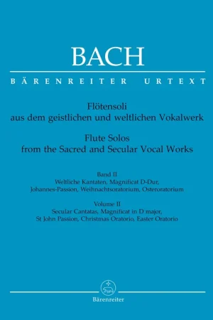 Bach J.s. Flute Solos From Sacred And Secular Vocal Vol 2 Flute | Offre flash