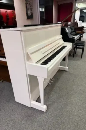 Prix cassé - Occasion piano droit Hoffmann V120 Silent Blanc