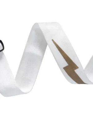 Excellente qualité | Sangle Gibson The Lightning Bolt Seatbelt White