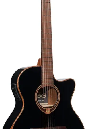 Disponible maintenant | Lag Bevel Auditorium Cutaway Electro Bevel Black