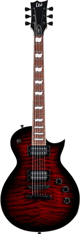 Dernières pièces | Ltd EC256QM-STBCSB See Thru Black Cherry Sunburst