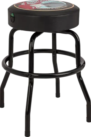 Tabouret Fender 24" Guitars & Amps Pick Pouch Barstool Black | Direct usine