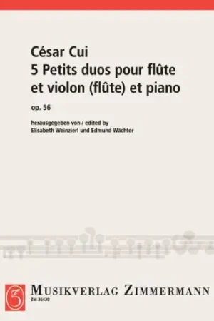 Cui C. Petits duos pour flûte et violon (flûte) et piano - Offre spéciale