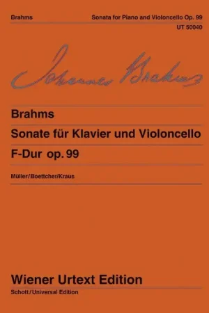 Brahms J. Sonate N°2 OP 99 Violoncelle-2 | Réduction