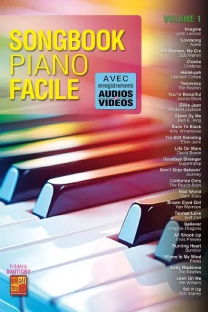 Songbook Piano Facile - Volume 1 | Commandez dès aujourd'hui