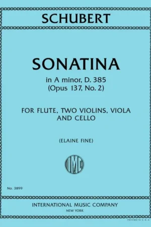Qualité professionnelle - Schubert F. Sonatina in A minor, D. 385 (Opus 137, No. 2) Flûte et Quatuor A Cordes