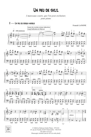 Lanone F. Un Peu De Jazz Piano | Liquidation