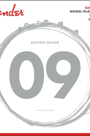 Offre du jour | Jeu de Cordes Guitare Fender Super 250L Nickel Plated 09/42