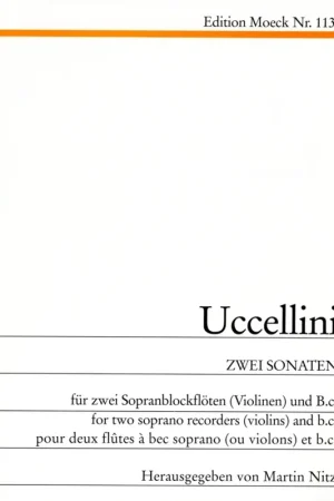 Prix usine - Ucellini Zwei sonaten 2 Flutes A Bec Soprano