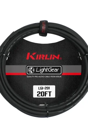 Cordon Jack Kirlin Light Gear LGI201-6BK 6 Mètres - Très populaire