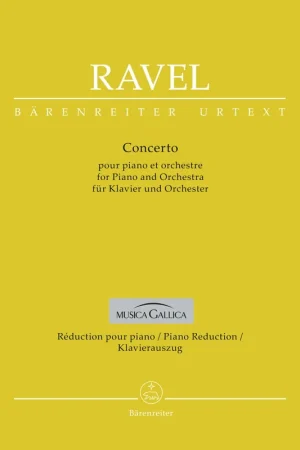 Très demandé - Ravel M. Concerto Sol Piano et Orchestre