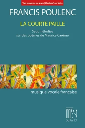 Poulenc F. la Courte Paille Voix Medium / Basse - Prix cassé