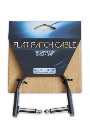 Plébiscité par les clients - Cordon Jack Rockboard Flat Patch Cable Black 10cm