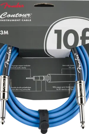 Cordon Jack Fender Contour 10' Lake Placid Blue - Dernières pièces