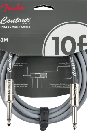 Direct usine | Cordon Jack Fender Contour 10' Inca Silver