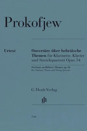 Prokofiev S. Ouverture sur des thèmes juifs, op. 34 Clarinette, Cordes, Piano - Coup de cœur