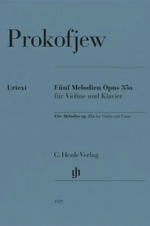Prokofiev S. 5 Melodies OP 35 Violon Piano - Commandez maintenant