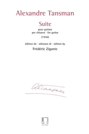 Aujourd'hui seulement | Tansman A. Suite Guitare
