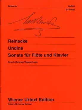 Reinecke C. Sonate Ondine Opus 167 Flute - Derniers jours