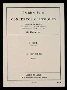Viotti G.b. 1ER Solo DU 12ME Concerto Violon | Top des ventes