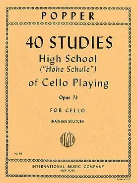 Remise | Popper D. 40 Studies Opus 73 Violoncelle