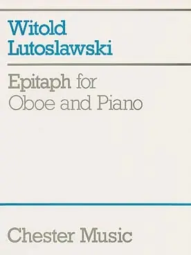 Lutoslawski W. Epitaph Hautbois | Tout nouveau