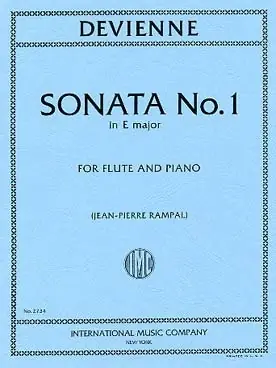 Nouveau lancement | Devienne F. Sonate N°1 MI Mineur Flute