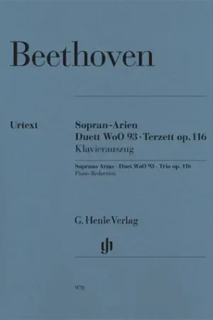 Tout juste disponible - Beethoven L.v. Soprano Arias Duet Woo 93 Trio OP 110 Chant