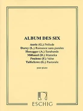 Album Des 6 Piano | Prix cassé