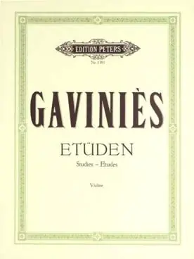 Bonne affaire - Gavinies P. 24 Etudes Violon