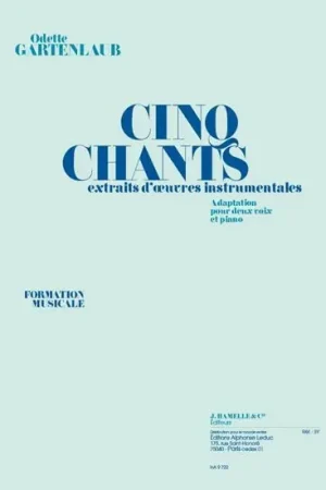 Prix cassé - Gartenlaub O. 5 Chants D'oeuvres Instrumentales