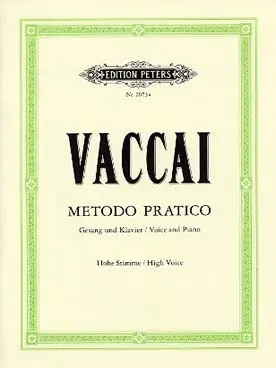 Achetez maintenant | Vaccai N. Methode Pratique de Chant Voix Elevee-1