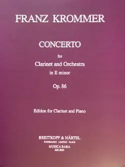 Super offre | Krommer F. Concerto OP 86 Clarinette