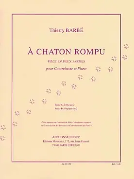 Barbe T. A Chaton Rompu Contrebasse - Dernières unités