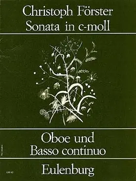 Très apprécié des clients - Forster C. Oboe Sonata IN C Moll Hautbois