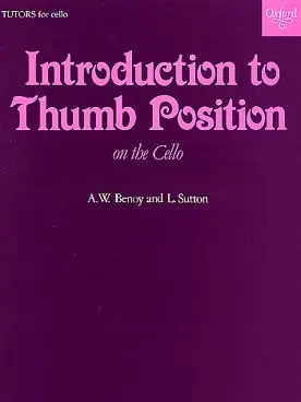 Benoy / Sutton Introduction TO Thumb Position Cello - Expédition rapide
