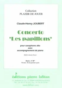 À ne pas manquer - Joubert C.h. Concerto Les Papillons Saxo Mib