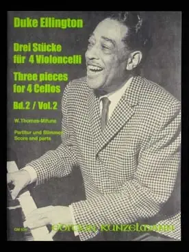 Expédition immédiate | Ellington D. Three Pieces For 4 Cellos Vol 2