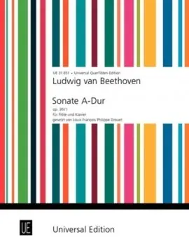 Beethoven L.v. Sonate la Majeur OP 30/1 Flute - Disponible à la commande