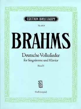 Brahms J. Deutsche Volkslieder Vol 2 Chant Piano | Direct fabricant