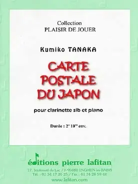 Tanaka K. Carte Postale DU Japon Clarinette Sib | Réduction spéciale