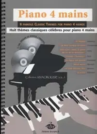 Piano 4 Mains 8 Themes Classiques Celebres - Réduction spéciale