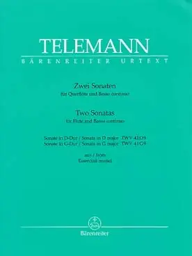 Affaire à saisir - Telemann G.p. 2 Sonates Flute