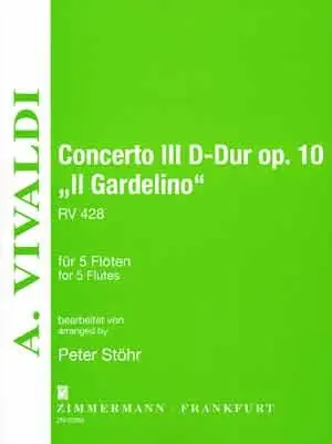 Prix avantageux - Vivaldi A. Concerto IL Gardelino OP 10 5 Flutes