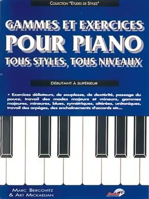 Bercovitz M. Gammes et Exercices Piano - Prix mini